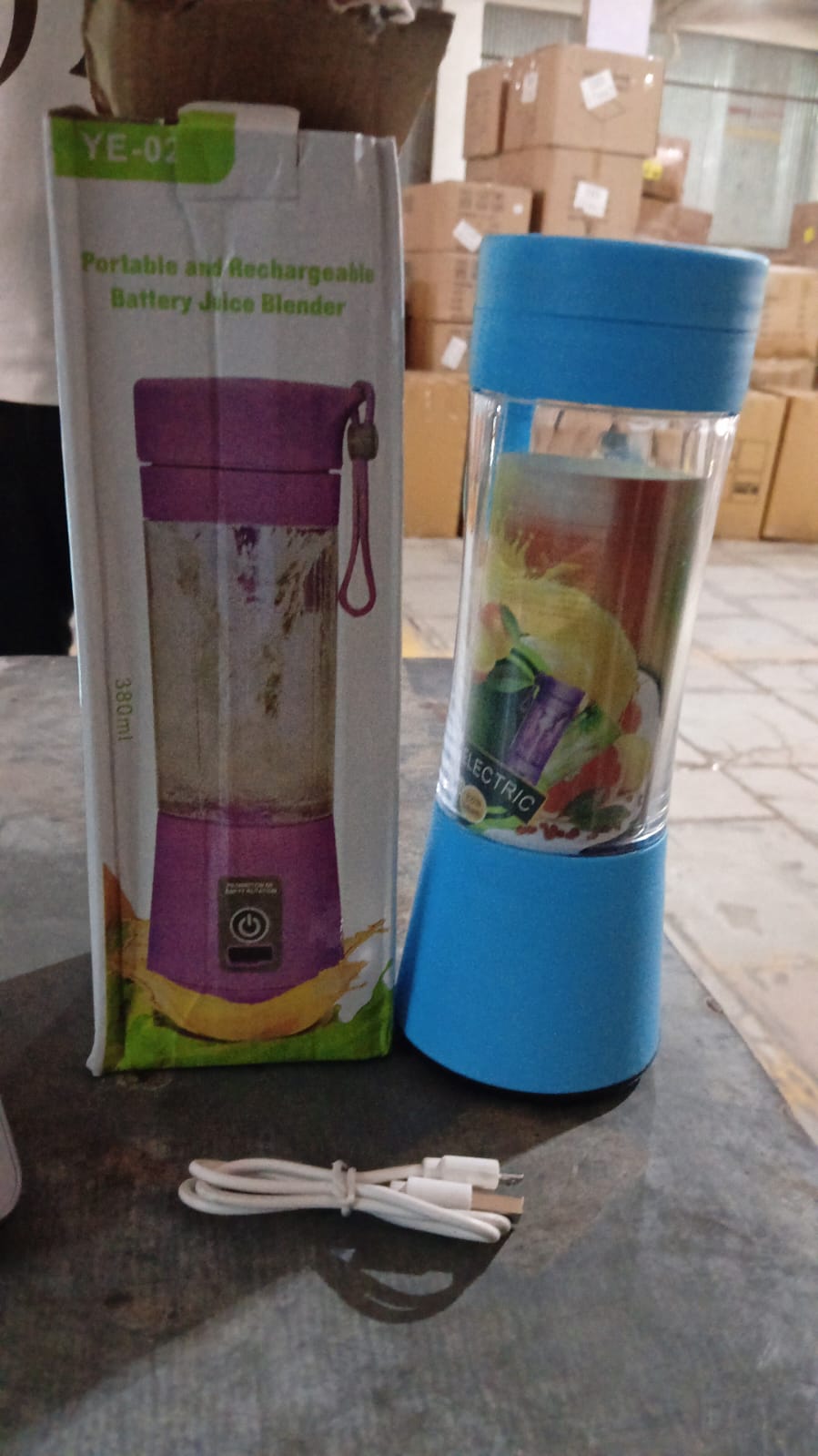 Portable Electric USB Juice Maker Juicer Bottle Blender, Grinder Mixer, 4 Blades Rechargeable Bottle (380 ML / Mix Color) Portable Electric USB Juice Maker Juicer Bottle Blender, Grinder Mixer, 4 Blades Rechargeable Bottle (380 ML / Mix Color)